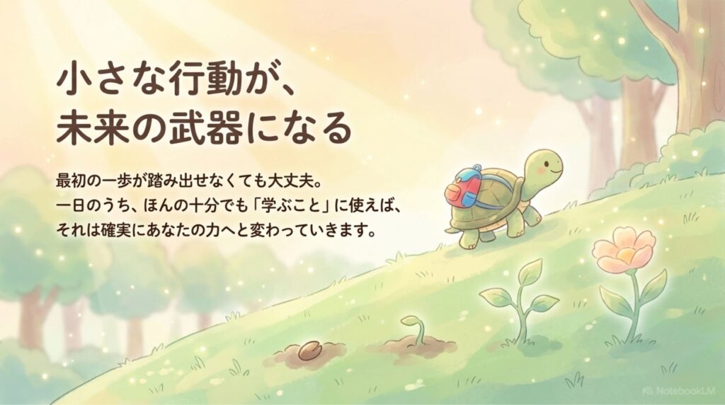 行動が未来の武器になる_説明画像