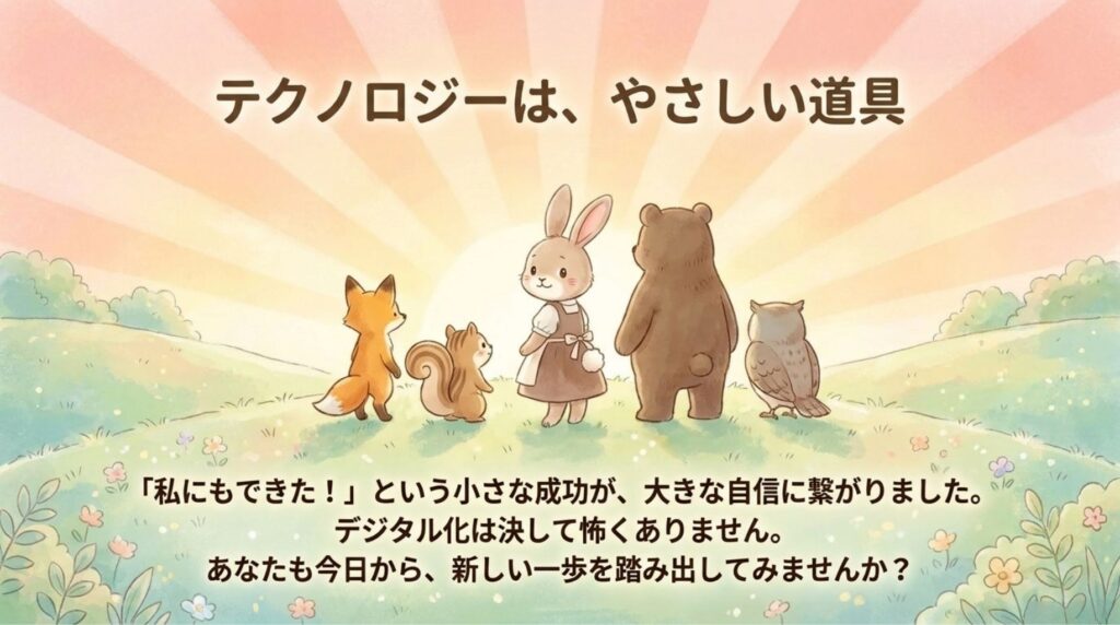 テクノロジーはやさしい_説明画像