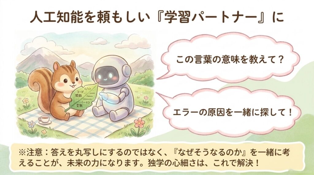 AIを学習パートナーに_説明画像
