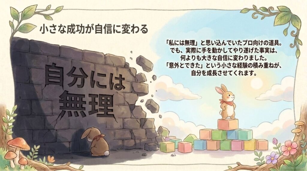 小さな成功が自信に_説明画像