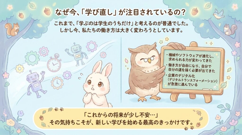 注目の学び直し_説明画像