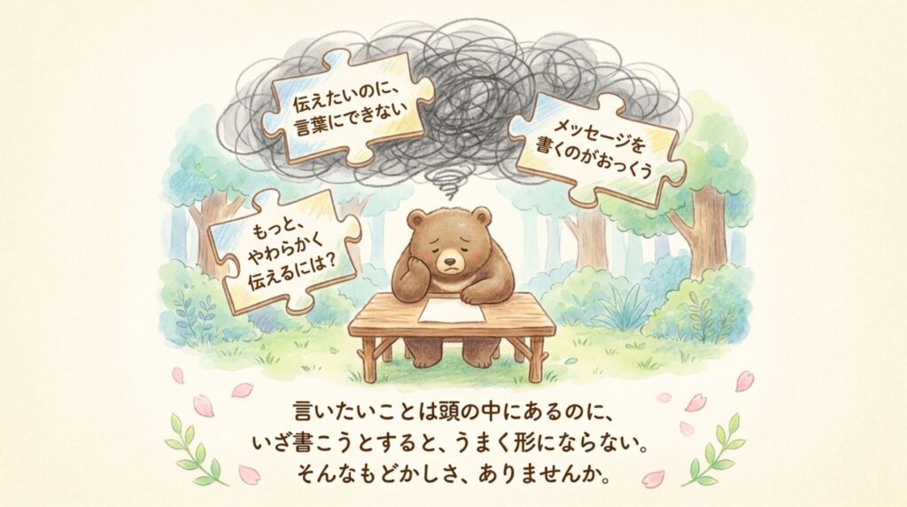 うまく文章にならないことはないですか_説明画像