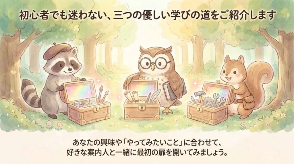 3つの学ぶ道_説明画像