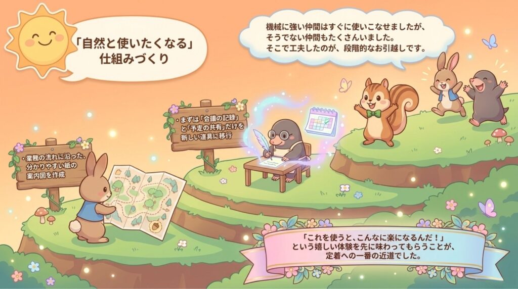 使いたくなる仕組み作り_説明画像