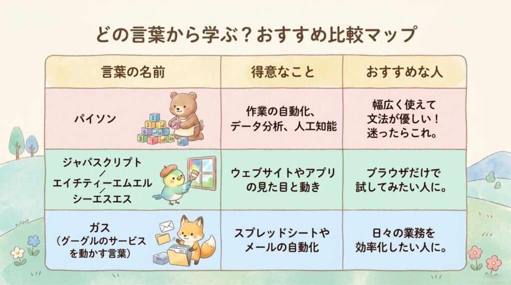 言語の比較表_説明画像