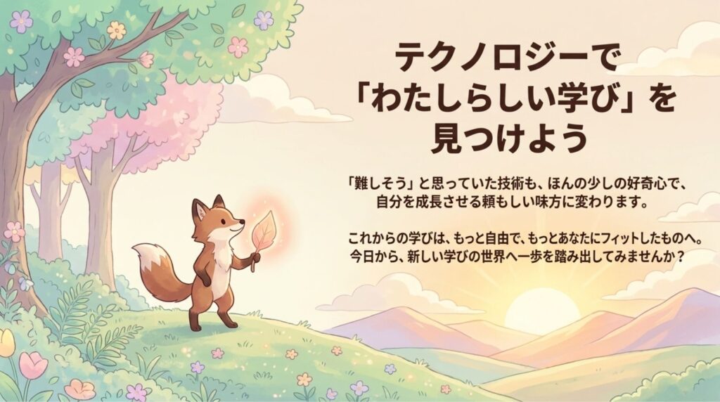 私らしい学びを見つけよう_説明画像