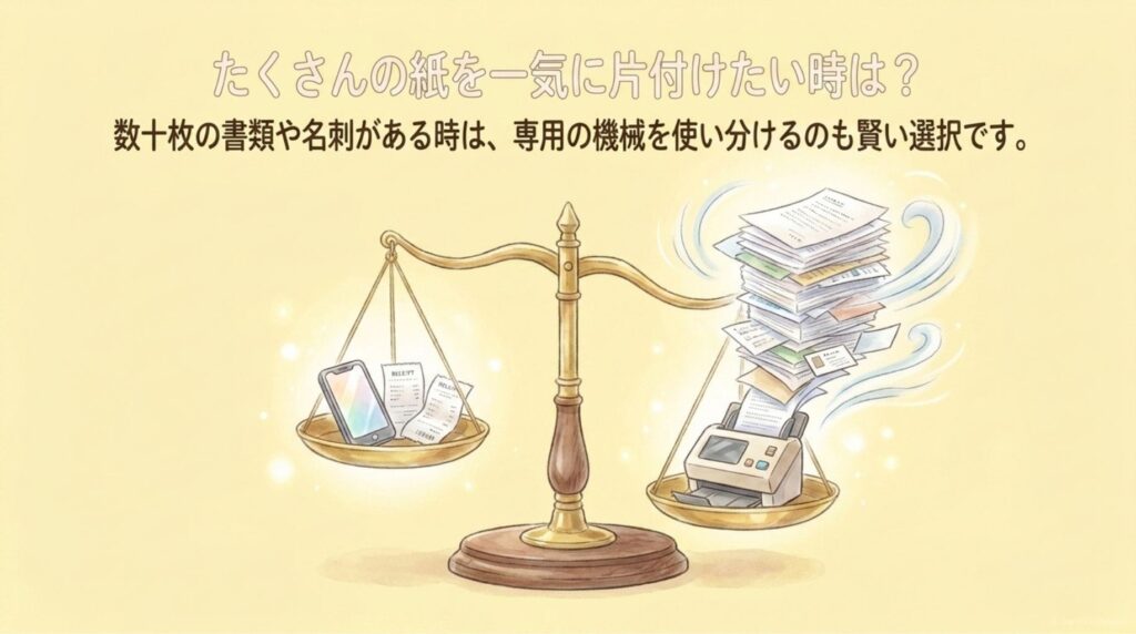 たくさんの紙のときは_説明画像