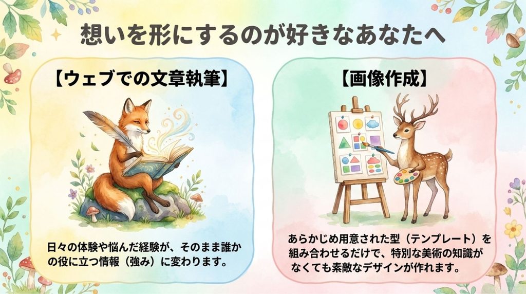 想いを形にするのが好き_説明画像