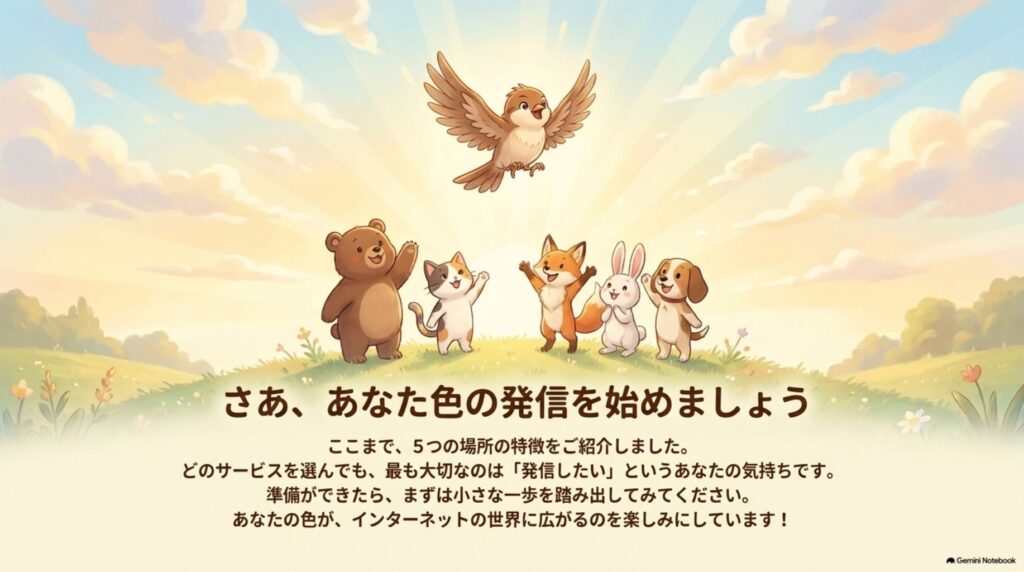 発信を始めよう_説明画像