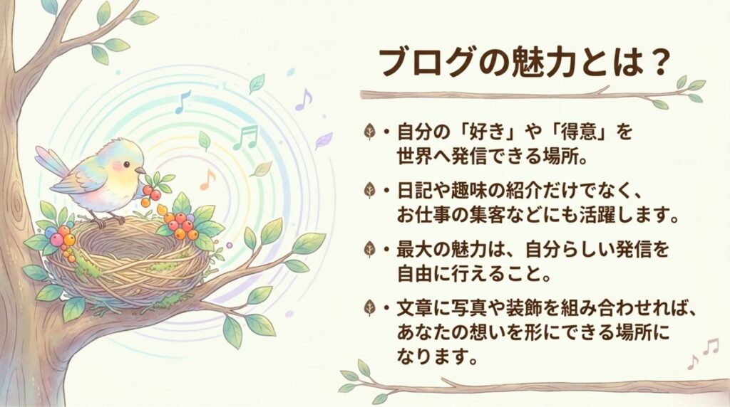 ブログの魅力は？_説明画像